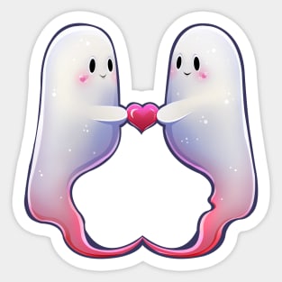 Ghoul-friend cute ghosts Sticker